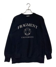 FRAGMENT UNIVERSITY（フラグメント ユニバーシティ）の古着「FRGMT UNV C/N SWEAT A」｜ブラック