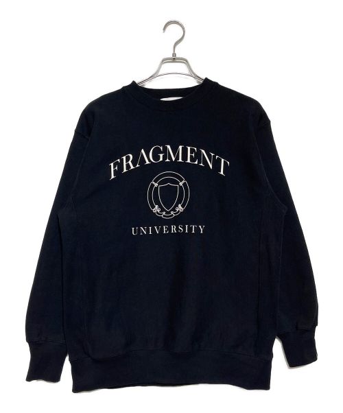 FRAGMENT UNIVERSITY（フラグメント ユニバーシティ）FRAGMENT UNIVERSITY (フラグメント ユニバーシティ) FRGMT UNV C/N SWEAT A ブラック サイズ:Lの古着・服飾アイテム