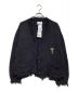 doublet（ダブレット）の古着「OVERSIZED CUT OFF CARDIGAN」｜チャコールグレー