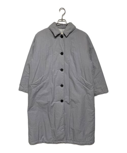 fig LONDON（フィグロンドン）fig LONDON (フィグロンドン) 中綿ステンカラーコート グレー サイズ:Fの古着・服飾アイテム