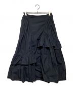 CECILIE BAHNSENセシリーバンセン）の古着「DARARA SKIRT」｜ネイビー