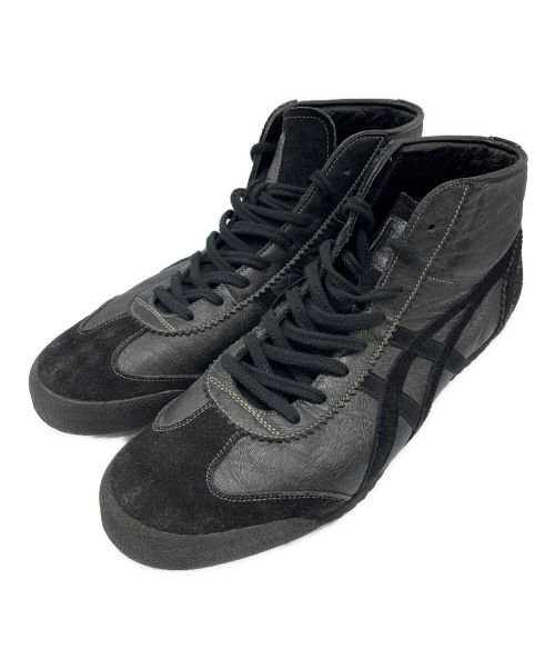 Onitsuka Tiger（オニツカタイガー）Onitsuka Tiger (オニツカタイガー) Mexico Mid Runner Deluxe ブラック サイズ:US 8 1/2の古着・服飾アイテム