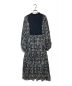 ne quittez pas (ヌキテパ) Modal Satin Patch Work Print Dress ブラック サイズ:S：12000円