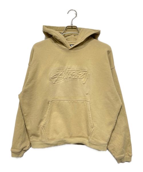 stussy（ステューシー）stussy (ステューシー) Relaxed Oversized Hoodie ベージュ サイズ:Mの古着・服飾アイテム