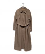 Ameriアメリ）の古着「UND FRONT GATHER OPEN SLEEVE COAT」｜ベージュ