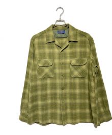 PENDLETON（ペンドルトン）の古着「オープンカラーシャツ」｜ライトグリーン