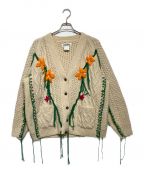 DISCOVEREDディスカバード）の古着「Hand Embroidery Fisherman Knit」｜アイボリー