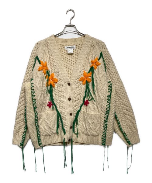 DISCOVERED（ディスカバード）DISCOVERED (ディスカバード) Hand Embroidery Fisherman Knit アイボリー サイズ:Freeの古着・服飾アイテム