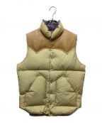 RockyMountainFeatherBed×Hysteric Glamourロッキーマウンテンフェザーベッド×ヒステリックグラマー）の古着「ダウンベスト」｜ベージュ