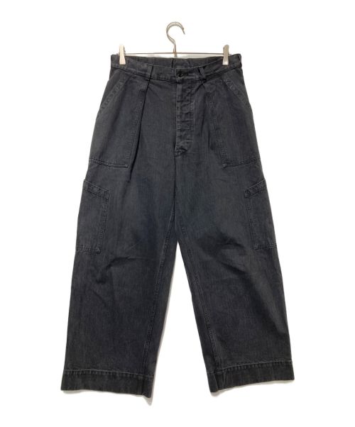 A.PRESSE（アプレッセ）A.PRESSE (アプレッセ) USAF Hemmed Bottoms Pants ブラック サイズ:1の古着・服飾アイテム