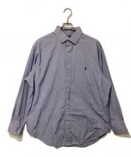 POLO RALPH LAUREN (ポロ・ラルフローレン) REGENT ストライプシャツ ブルー サイズ:17 1/2