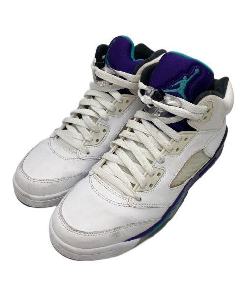 NIKE（ナイキ）NIKE (ナイキ) AIR JORDAN 5 RETRO (GS) ホワイト サイズ:25㎝ US7Yの古着・服飾アイテム