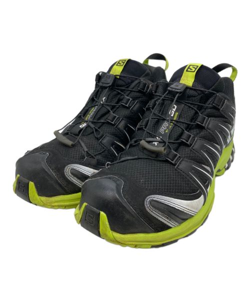 SALOMON（サロモン）SALOMON (サロモン) XA PRO 3D GTX ローカットスニーカー ブラック×ライトグリーン サイズ:25.5㎝の古着・服飾アイテム