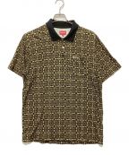 SUPREMEシュプリーム）の古着「Bridle Print Polo」｜ブラック×イエロー