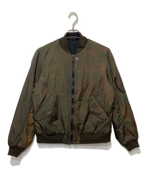 NULABEL CM1Y0K42（ニューレーベル）NULABEL CM1Y0K42 (ニューレーベル) REVERSIBLE FLIGHT JACKET ブラウン サイズ:Ｍの古着・服飾アイテム