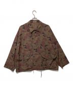 AURALEEオーラリー）の古着「WASHED FINX CAMOFLAGE TWILL GABARDINE BLOUSON」｜ブラウン