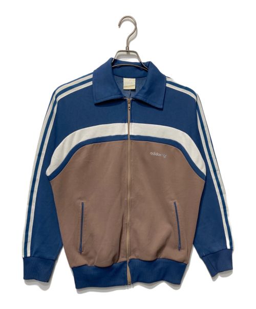 adidas（アディダス）adidas (アディダス) オールドトラックジャケットジャケット ブルー×ブラウン サイズ:Ｍの古着・服飾アイテム