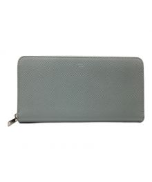 CELINE（セリーヌ）の古着「LARGE ZIPPED WALLET IN GRANED CALFSKIN」｜ライトグレー