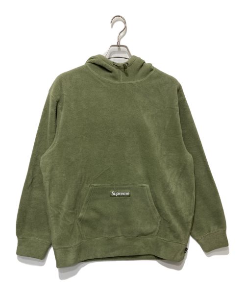 SUPREME（シュプリーム）SUPREME (シュプリーム) 21AW Polartec Hooded Sweatshirt グリーン サイズ:L 未使用品の古着・服飾アイテム