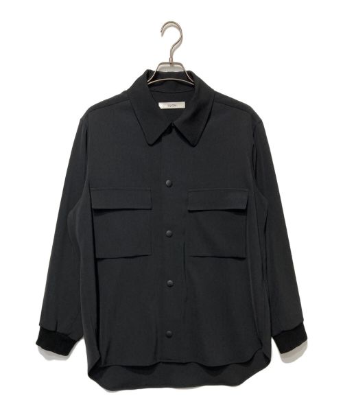 Ujoh（ウジョー）Ujoh (ウジョー) STUDIOUS (ステュディオス) Rib Shirts Blouson ブラック サイズ:2の古着・服飾アイテム