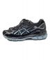 asics (アシックス) ローカットスニーカー ブルー×ブラック サイズ:24cm：10000円