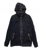 STONE ISLANDストーンアイランド）の古着「Shadow Project Hooded Knit」｜ブラック