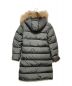 MONCLER (モンクレール) ファー付ダウンコート グレー：60000円