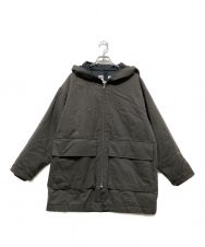 MHL (エムエイチエル) MILITARY COTTON NYLON CANVAS ミリタリー コットンナイロンキャンバス フーデッドジャケット オリーブ サイズ:S