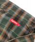 中古・古着 SUPREME (シュプリーム) Shadow Plaid Flannel Zip Up Shirt グリーン×ブラック サイズ:S：24000円