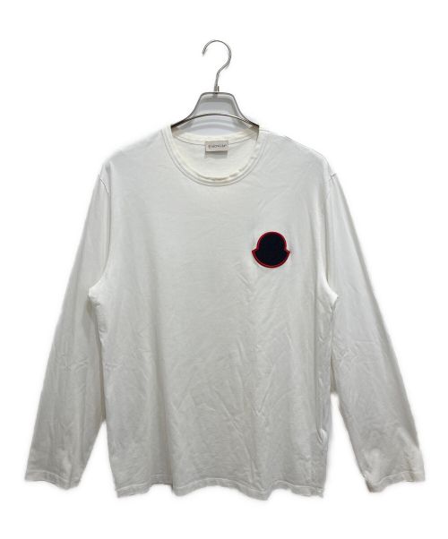 MONCLER（モンクレール）MONCLER (モンクレール) ロングスリーブTシャツ ホワイト サイズ:XXLの古着・服飾アイテム