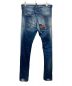 DSQUARED2 (ディースクエアード) 14AW/COOL GUY JEAN／ヴィンテージ加工ストレッチダメージリペアデニムパンツ インディゴ サイズ:46：9000円