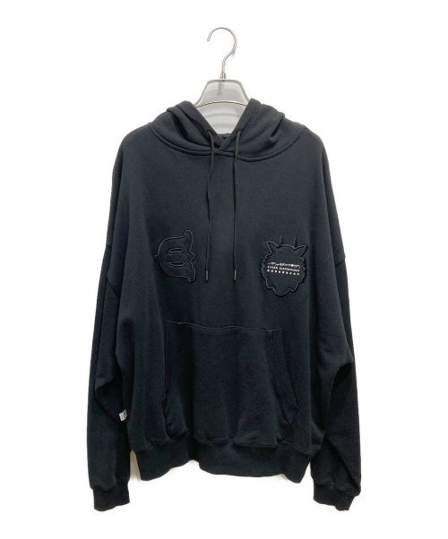 EVISEN（エビセン）EVISEN (エビセン) TORA EVI LOGO HOODIE／トラ エビロゴ フーディー ブラック サイズ:Mの古着・服飾アイテム