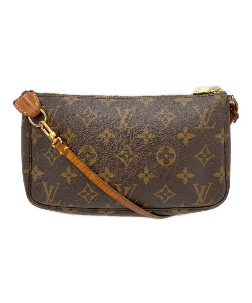 LOUIS VUITTON（ルイ ヴィトン）LOUIS VUITTON (ルイ ヴィトン) ポシェット・アクセソワール　モノグラムポーチ ブラウンの古着・服飾アイテム