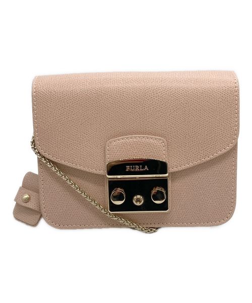 FURLA（フルラ）FURLA (フルラ) メトロポリス チェーン ショルダーバッグ ピンクの古着・服飾アイテム