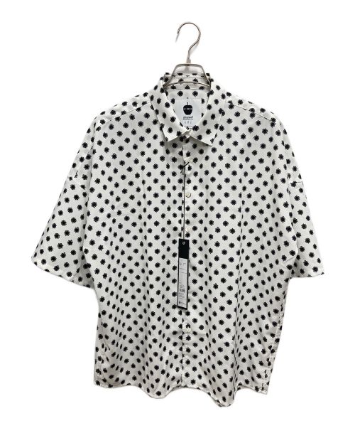 SHAREEF（シャリーフ）SHAREEF (シャリーフ) DOT PT S/S SHIRTS（ドットSSシャツ） ホワイト×ブラック サイズ:M 未使用品の古着・服飾アイテム