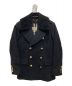 BURBERRY（バーバリー）の古着「ファー付金釦Pコート／Military Pea Coat With Detachable Shearling Collar」｜ブラック