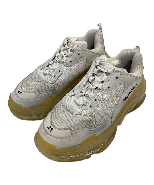 BALENCIAGA（バレンシアガ）BALENCIAGA (バレンシアガ) Triple S Clear Sole ホワイト サイズ:27の古着・服飾アイテム