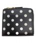 COMME des GARCONS (コムデギャルソン) POLKA DOTS PRINTED ZIP Wallet ブラック：10000円