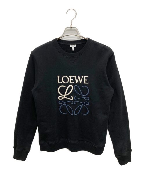 LOEWE（ロエベ）LOEWE (ロエベ) アナグラム スウェットシャツ/ANAGRAM SWEATSHIRT ブラック サイズ:Sの古着・服飾アイテム