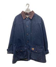 CarHartt（カーハート）の古着「ダック地ワークコート」｜ネイビー