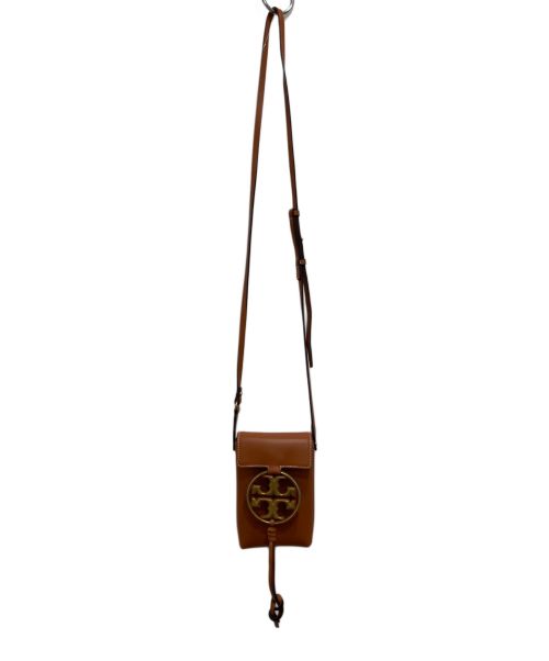 TORY BURCH（トリーバーチ）TORY BURCH (トリーバーチ) MILLER PHONE CROSSBODY/ミラーフォンクロスボディー/スマホケースバッグ ブラウンの古着・服飾アイテム