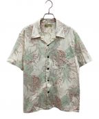 Sun Surfサンサーフ）の古着「COTTON × LINEN OPEN SHIRT “ISLAND PINEAPPLE”」｜ベージュ