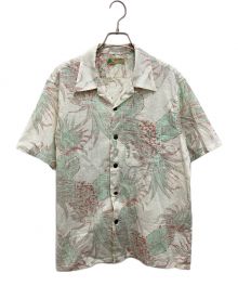 Sun Surf（サンサーフ）の古着「COTTON × LINEN OPEN SHIRT “ISLAND PINEAPPLE”」｜ベージュ