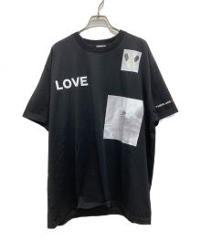 BURBERRY（バーバリー）の古着「フォトモンタージュプリント Tシャツ」｜ブラック