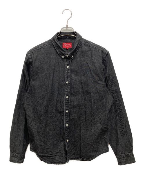 SUPREME（シュプリーム）SUPREME (シュプリーム) デニムシャツ／denim shirt ブラック サイズ:Mの古着・服飾アイテム