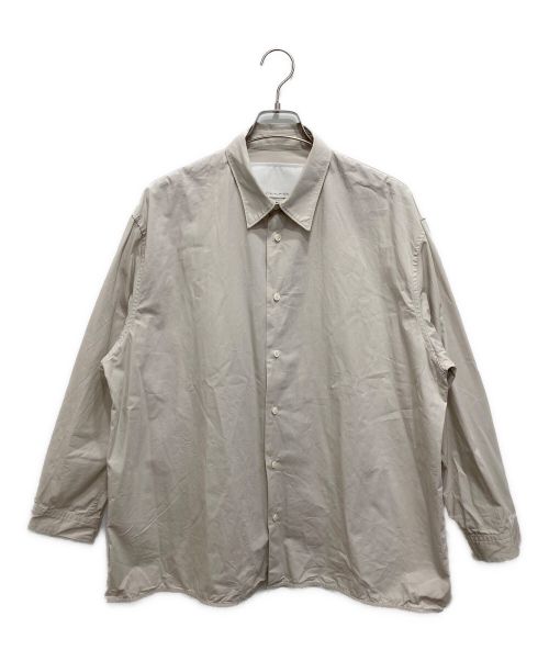 nonnotte（ノノット）nonnotte (ノノット) Oversized Shirt Clear Heavy Broadcloth／N-24S-001 ベージュ サイズ:5の古着・服飾アイテム