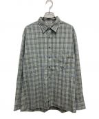 AURALEEオーラリー）の古着「SUPER LIGHT WOOL CHECK SHIRTS」｜グレー