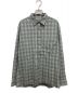 AURALEE（オーラリー）の古着「SUPER LIGHT WOOL CHECK SHIRTS」｜グレー