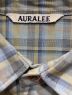 中古・古着 AURALEE (オーラリー) SUPER LIGHT WOOL CHECK SHIRTS グレー サイズ:3：18000円