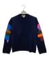 COMME des GARCONS SHIRT（コムデギャルソンシャツ）の古着「fully fashioned knit gauge 7／クルーネックニット」｜ネイビー